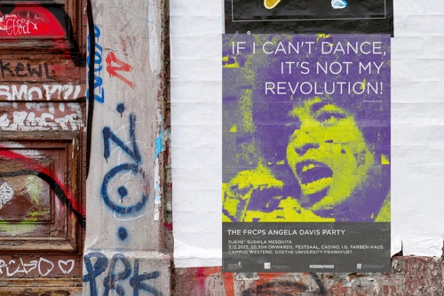 Placarded poster: If I can't dance, it's not my revolution!