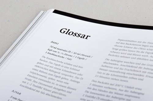 Detailaufnahme: Glossar