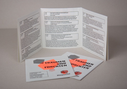 Folded flyer front and inside pages